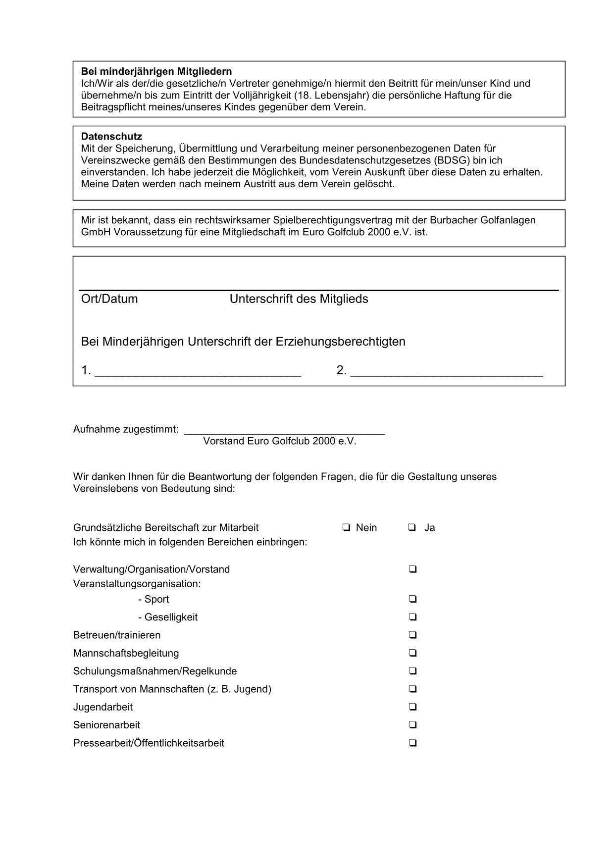 EUROAufnahmeantrag Euro 2025 2