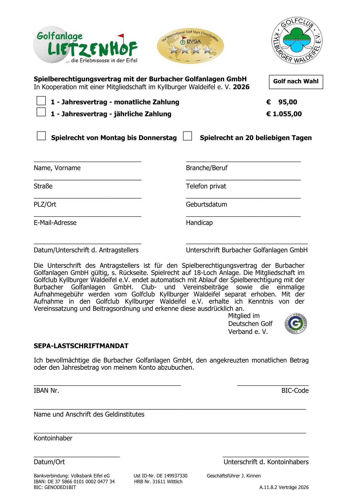 Spielberechtig. Golfen nach Wahl 2025 neu 1