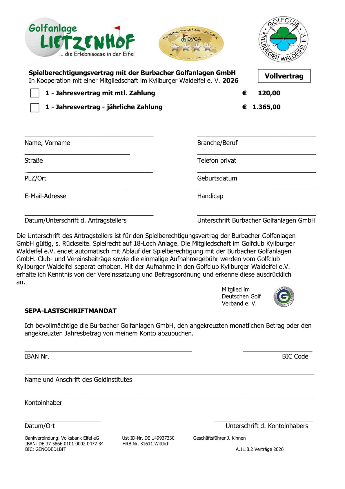 Spielberechtig. neu Vollvertrag 2025 1 Jahr jahrl. u  monatl. ab 01.01.2025  4 2
