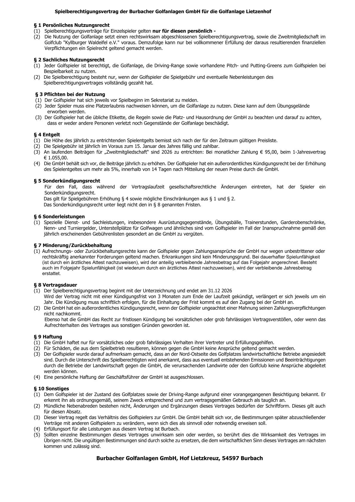 Zweitmitgliedschaft 2025 neu 1 Jahr jahrl. u. monatl. Zahlung ab 2025 2